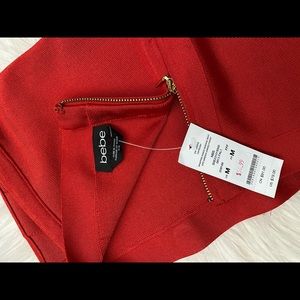 Bebe red pencil skirt